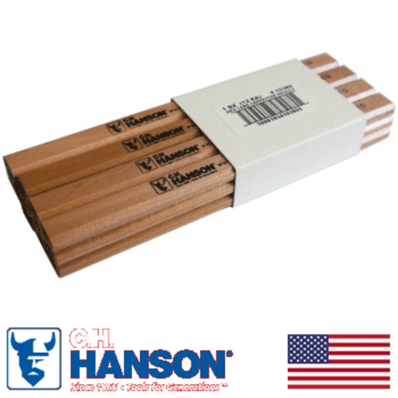 1-dozen-c-h-hanson-med-lead-carpenter-s-pencils-10380_1 (1 Dozen) C.H. Hanson Med Lead Carpenter’s Pencils (10380)