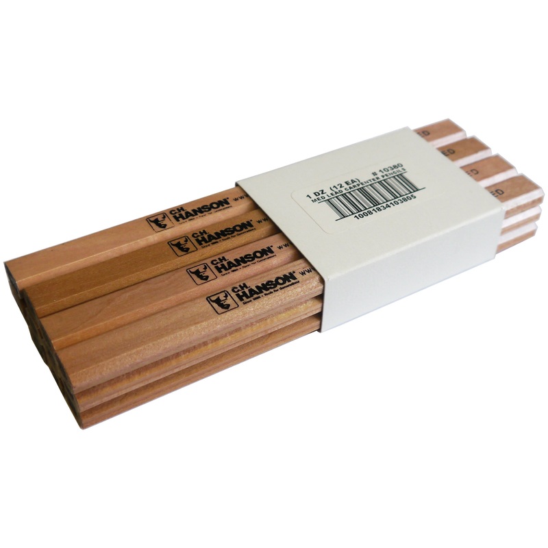 (1 Dozen) C.H. Hanson Med Lead Carpenter’s Pencils (10380)