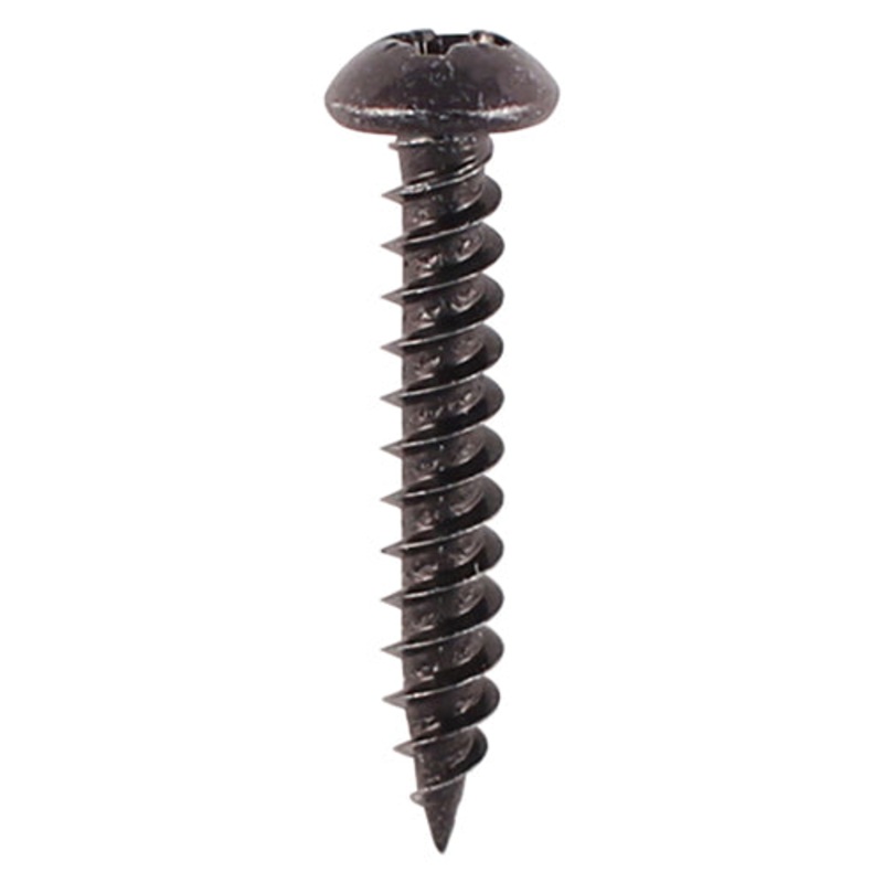 Blackjax Woodscrews – PZ – Round – Black Organic