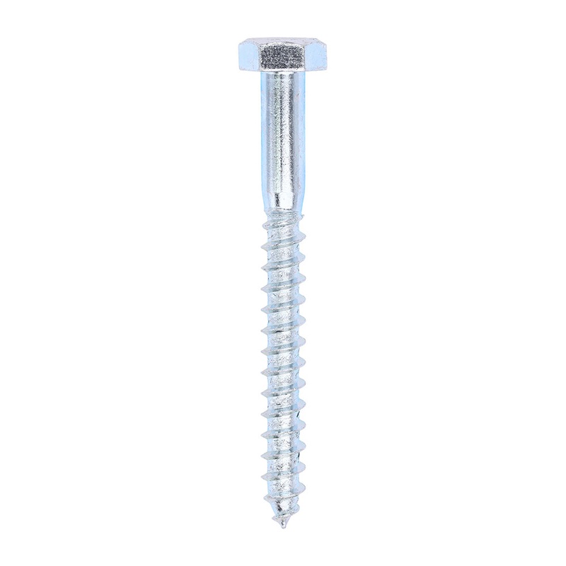 Coach Screws – Hex – Zinc|10.0 x 100|Box|50 Pieces
