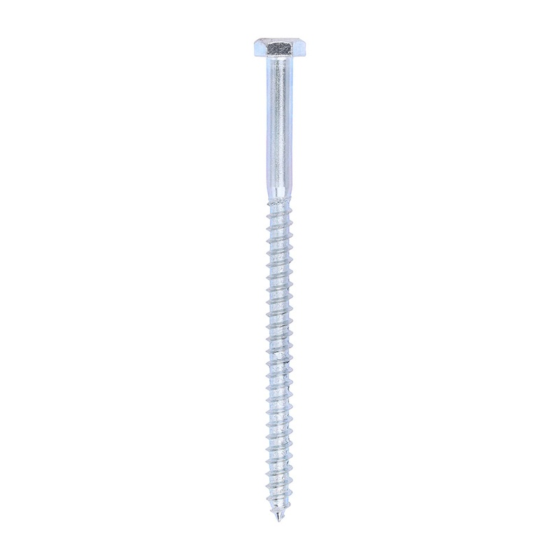 Coach Screws – Hex – Zinc|6.0 x 100|Box|200 Pieces