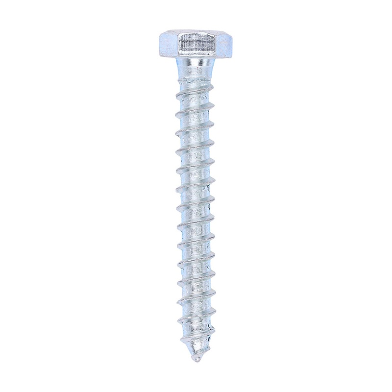 Coach Screws – Hex – Zinc|8.0 x 60|Box|100 Pieces