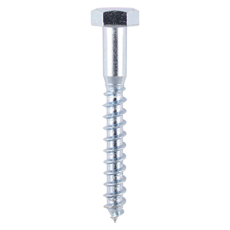 Coach Screws – Hex – Zinc|8.0 x 80|Box|100 Pieces