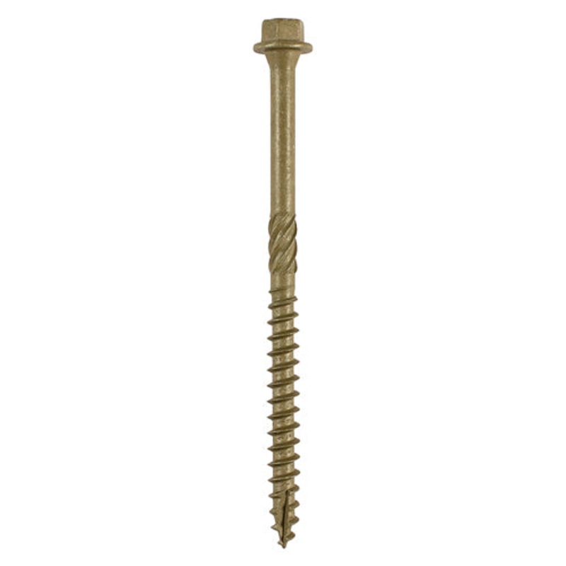 Timber Frame Construction & Landscaping Screws – Hex – Exterior – Green Organic