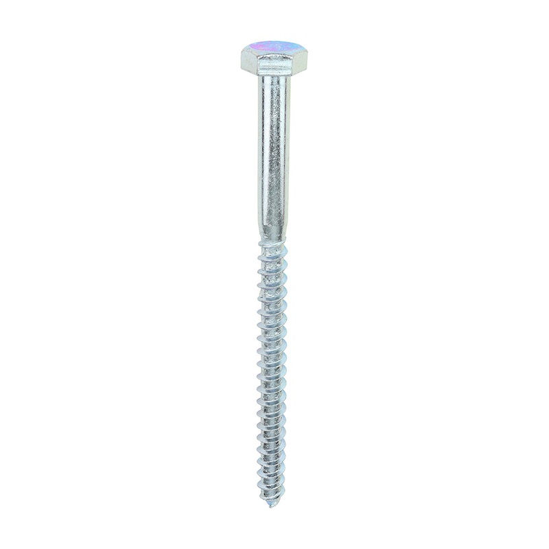Coach Screws – Hex – Zinc|10.0 x 150|Box|25 Pieces