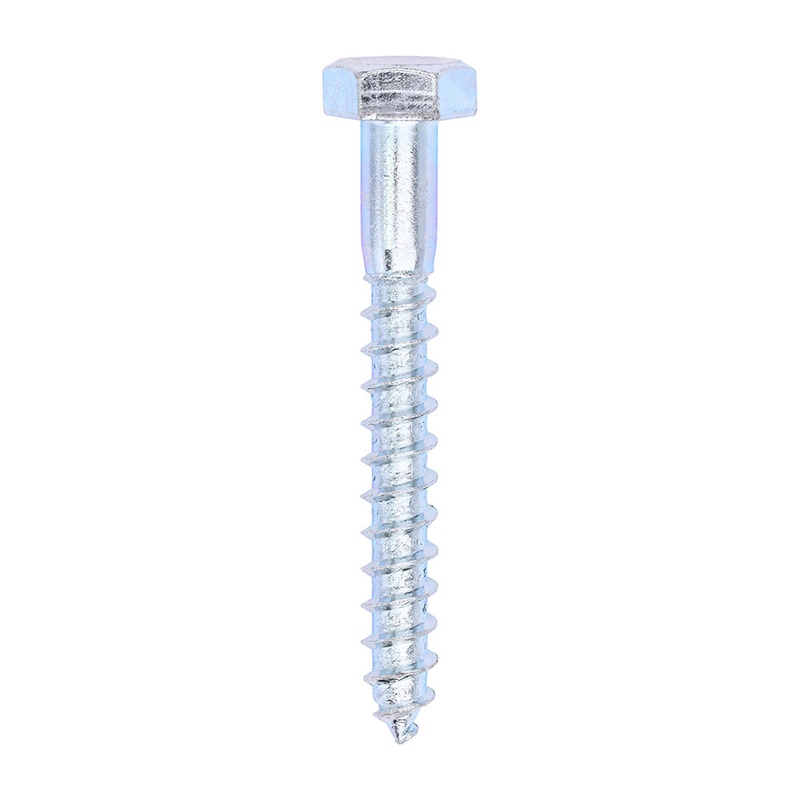 Coach Screws – Hex – Zinc|10.0 x 80|Box|50 Pieces