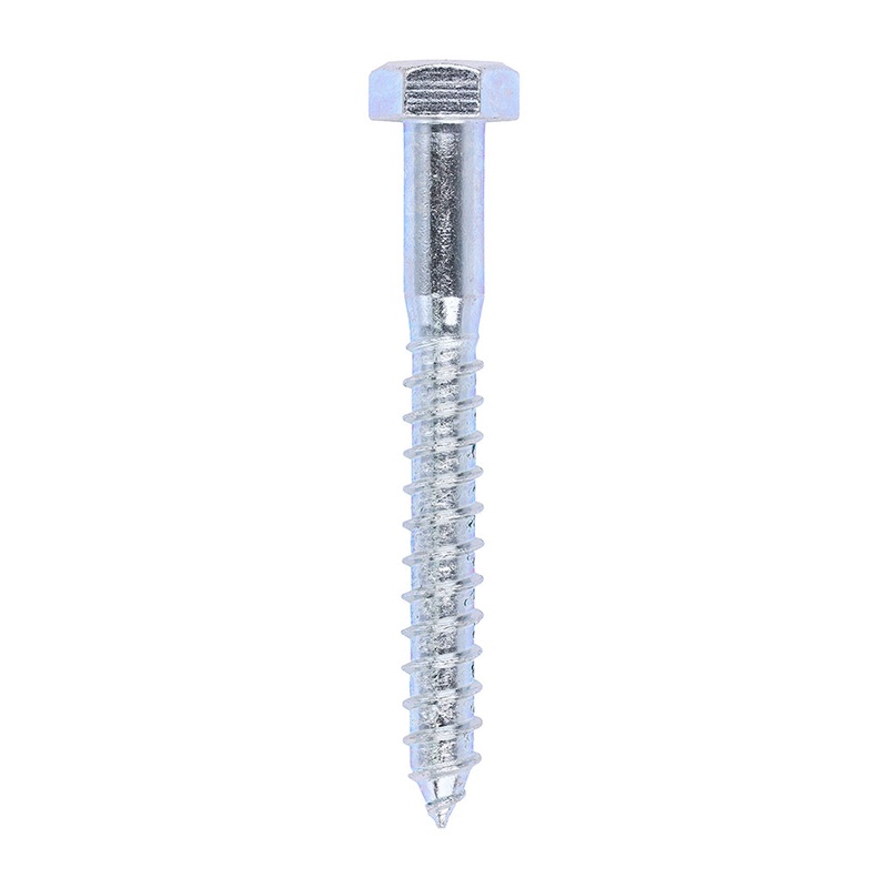 Coach Screws – Hex – Zinc|12.0 x 100|Box|25 Pieces