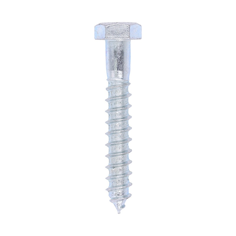 Coach Screws – Hex – Zinc|12.0 x 80|Box|25 Pieces