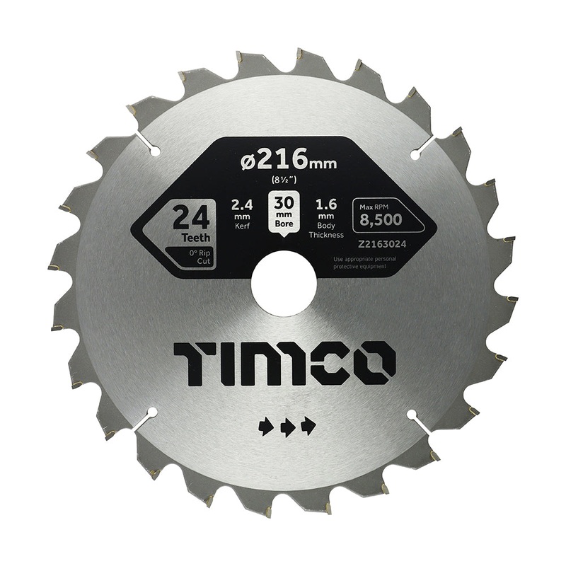 0 Mitre Saw Blade|216 x 30 x 24T|Clamshell|1 Each