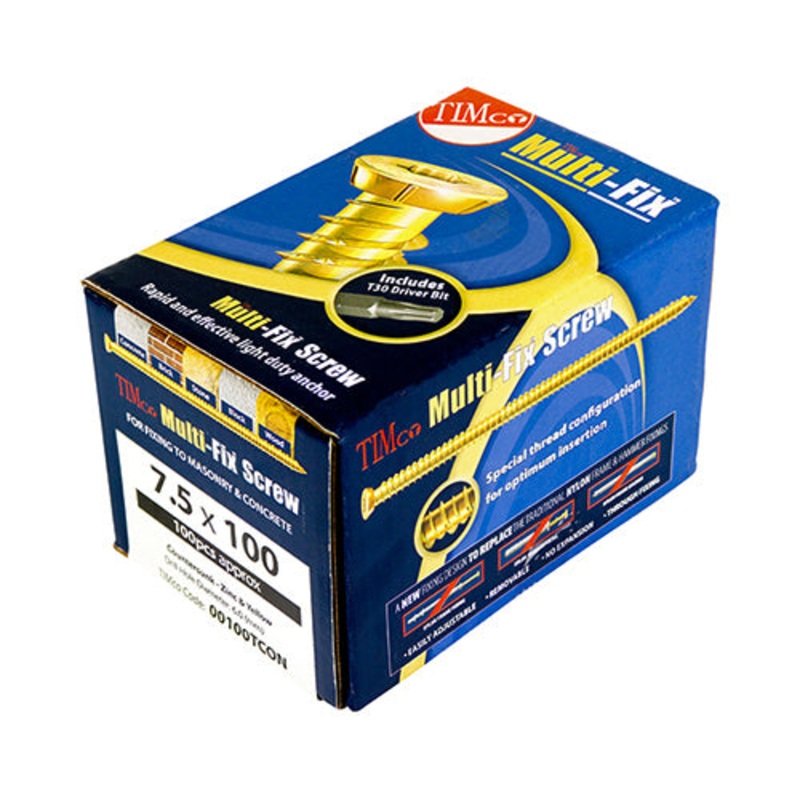 concrete-screws-tx-flat-countersunk-yellow_1 Concrete Screws – TX – Flat Countersunk – Yellow