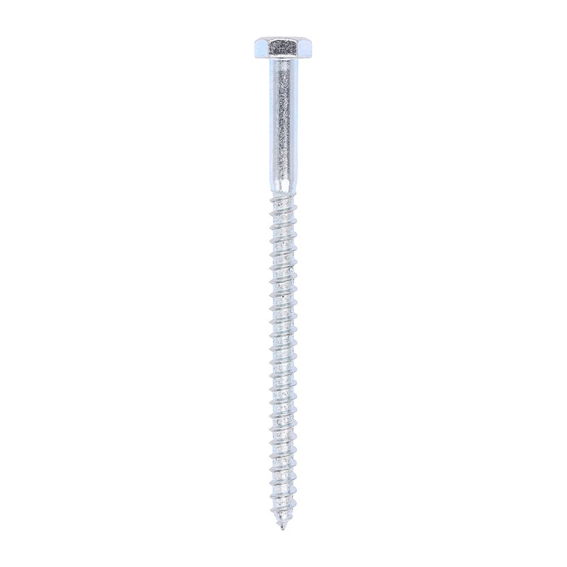 Coach Screws – Hex – Zinc|10.0 x 160|Box|25 Pieces