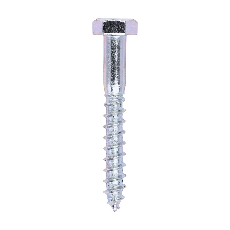 Coach Screws – Hex – Zinc|10.0 x 75|Box|100 Pieces