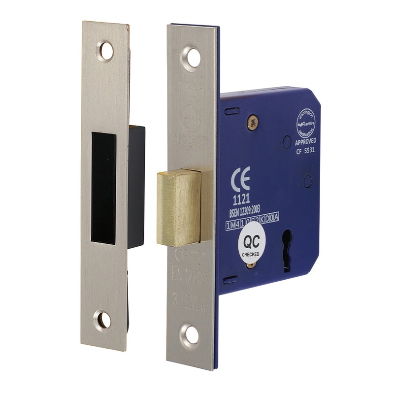 3 Lever Deadlock – Satin Nickel