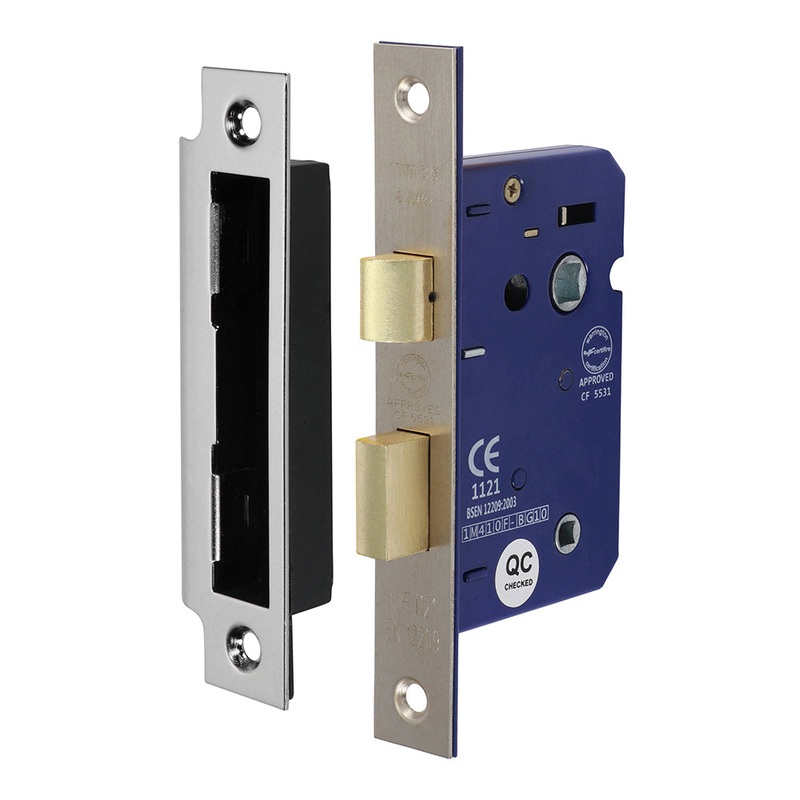 Bathroom Lock – Satin Nickel|65mm|Box|1 Each