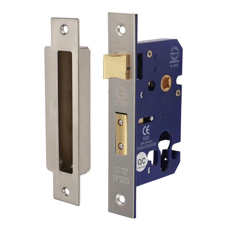Euro Sashlock – Satin Nickel|66 case / 45.5 backset|Box|1 Each