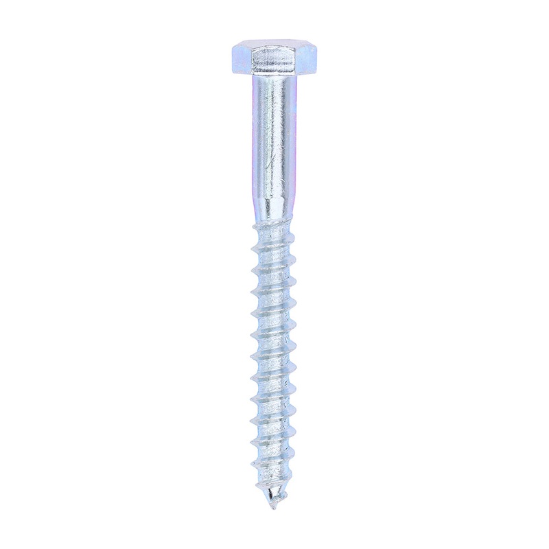 Coach Screws – Hex – Zinc|8.0 x 75|Box|100 Pieces