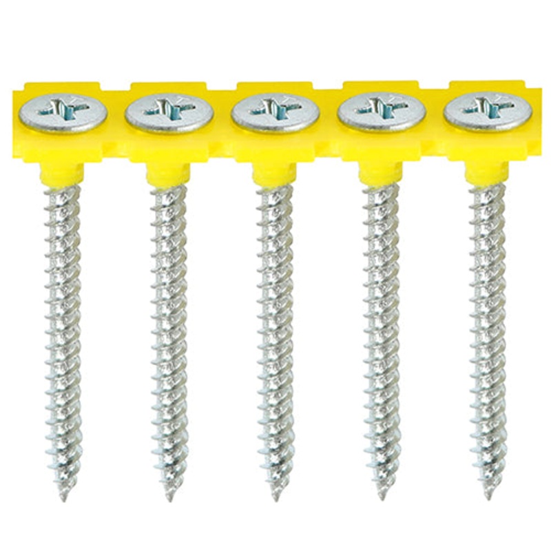 Collated Drywall Screws – PH – Bugle – Fine Thread – Zinc