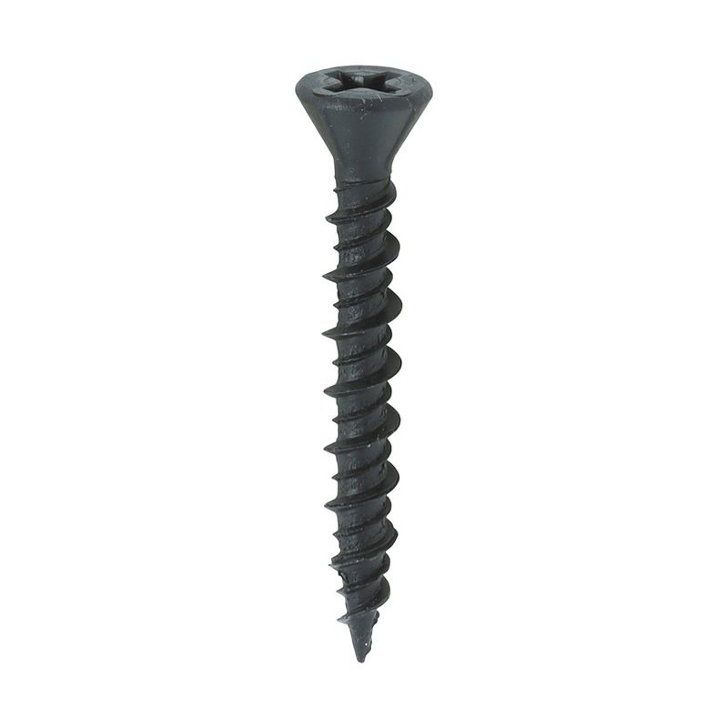 Drywall Dense Board Screws – PH – Reduced Countersunk – High-Low Thread – Black