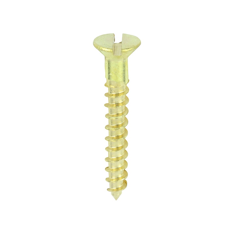 Solid Brass Timber Screws – SLOT – Countersunk
