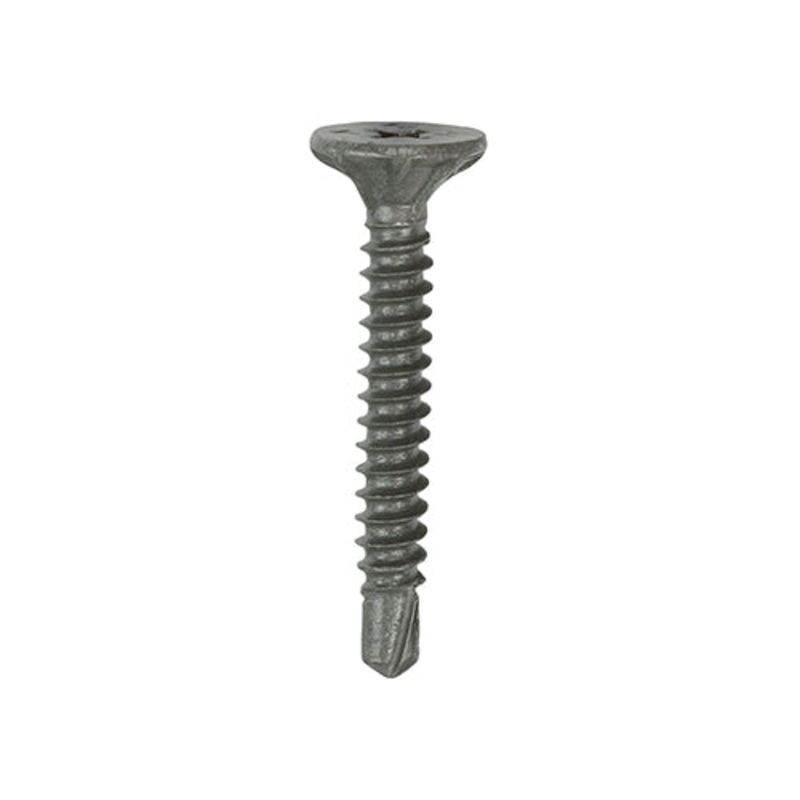 Drywall Construction Metal Stud Cement Board Screws – PH – Countersunk Wafer – Self-Drilling – Exterior – Silver Organic