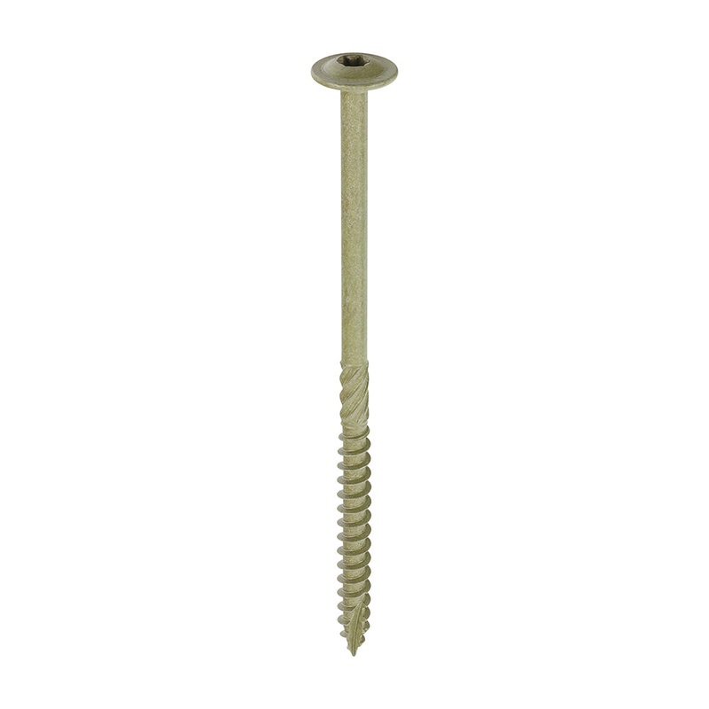 Timber Frame Construction & Landscaping Screws – Wafer – Exterior – Green Organic