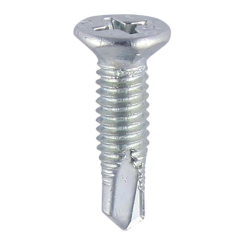 Window Fabrication Screws – Countersunk Facet – PH – Metric Thread – Self-Drilling Point – Zinc
