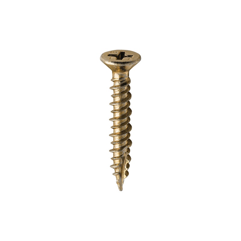 Window Fabrication Screws – Countersunk – PH – High-Low Thread – Slash Point – Yellow
