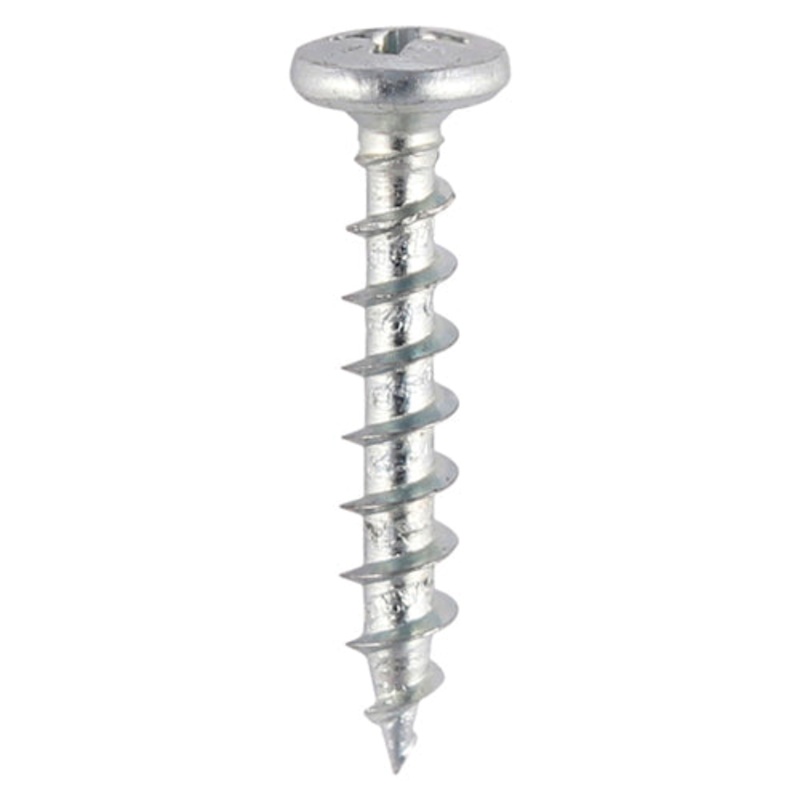 Window Fabrication Screws – Friction Stay – Shallow Pan Countersunk – PH – Single Thread – Gimlet Point – Zinc
