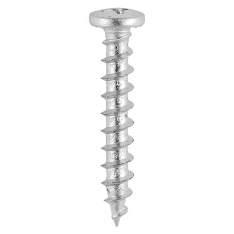 Window Fabrication Screws – Friction Stay – Shallow Pan with Serrations – PH – Single Thread – Gimlet Tip – Stainless Steel