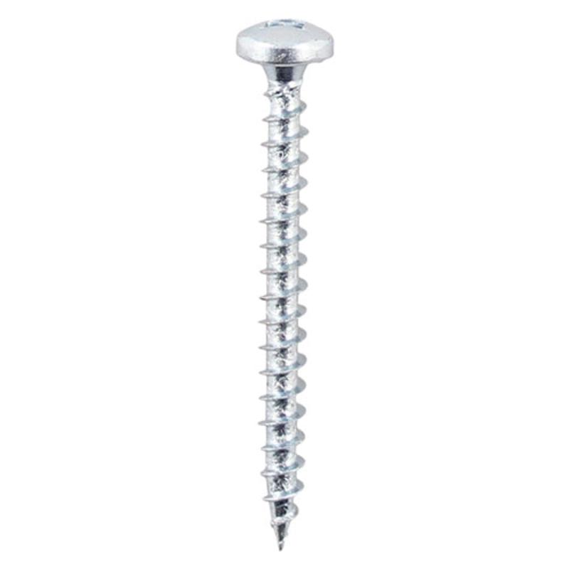 Solo Chipboard & Woodscrews – SQ – Pan – Zinc
