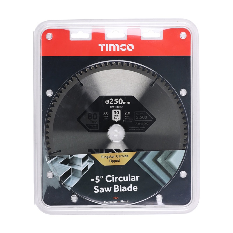5-circular-saw-blade-250-x-30-x-80t-clamshell-1-each_1 -5 Circular Saw Blade|250 x 30 x 80T|Clamshell|1 Each
