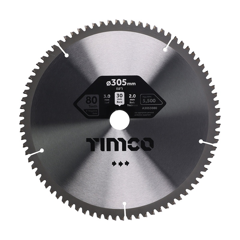 -5 Circular Saw Blade|305 x 30 x 80T|Clamshell|1 Each