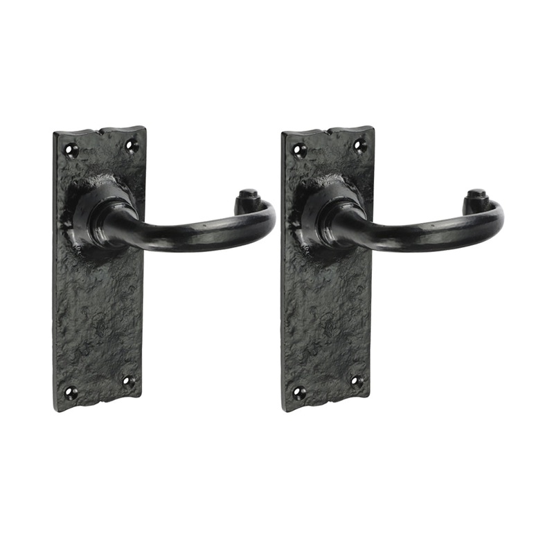 Traditional Lever Latch Handles – Antique Black
