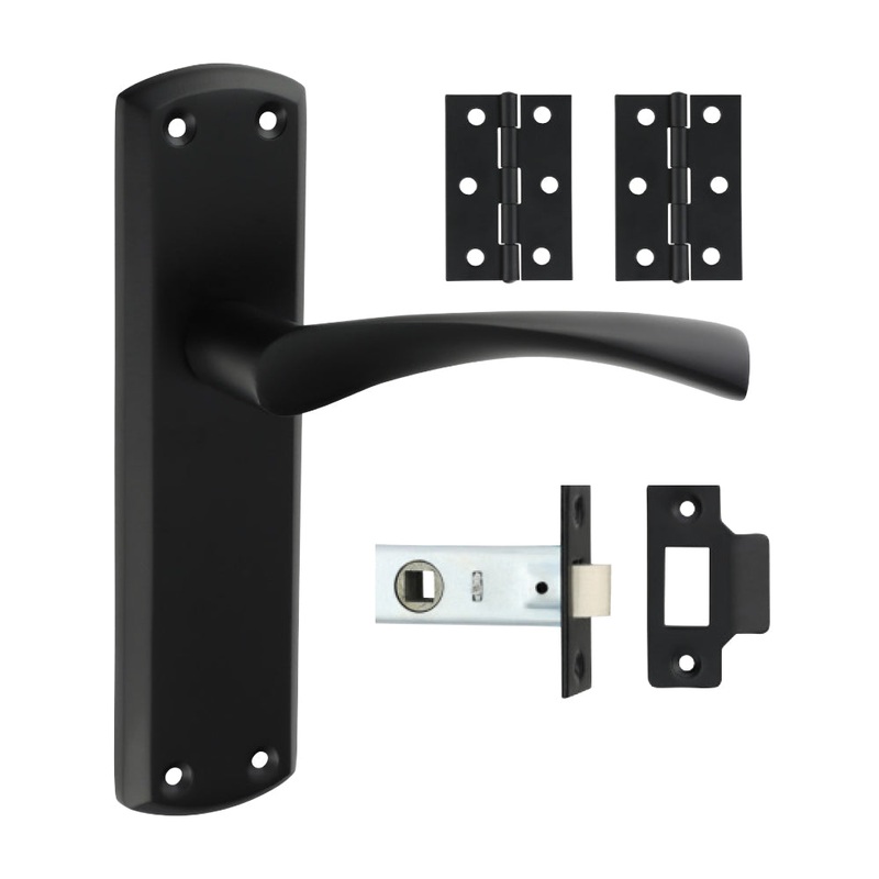 Zeta Latch Door Pack – Matt Black