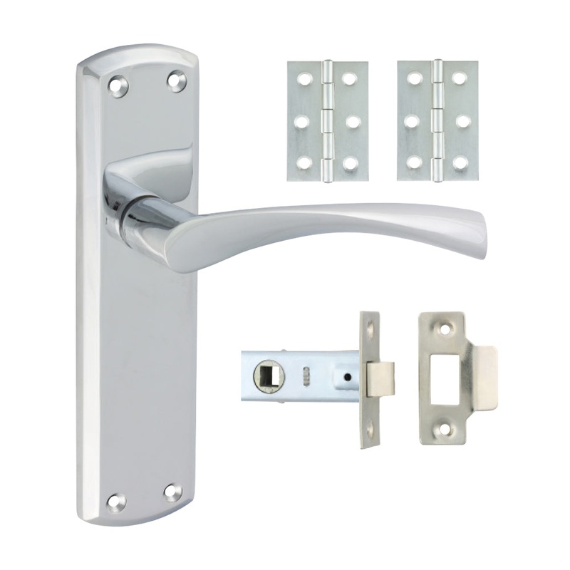 Zeta Latch Door Pack – Polished Chrome