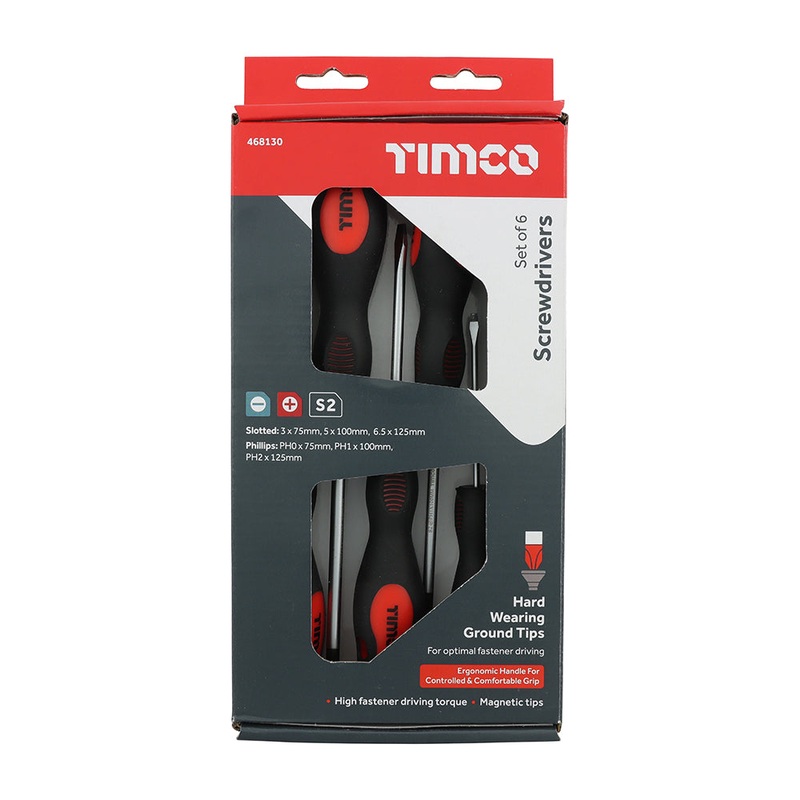 Screwdriver Set|6pcs|Box|6 Pieces