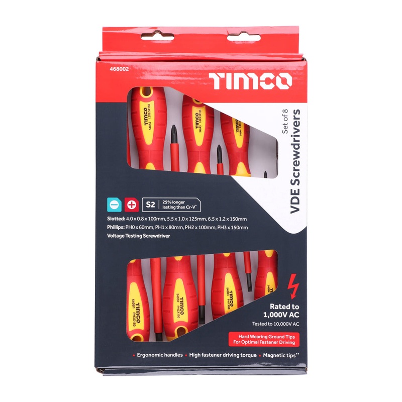 VDE Screwdriver Set|8pcs|Box|8 Pieces