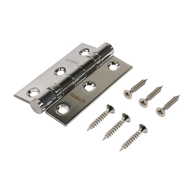 Twin Ball Bearing Hinges – Stainless Steel – Polished