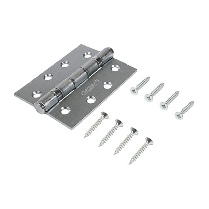 Twin Ball Bearing Hinges – Steel – Satin Chrome