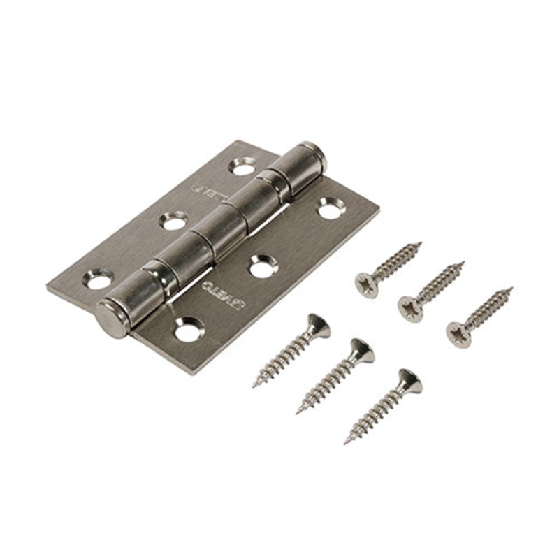 Twin Ball Bearing Hinges – Steel – Satin Nickel