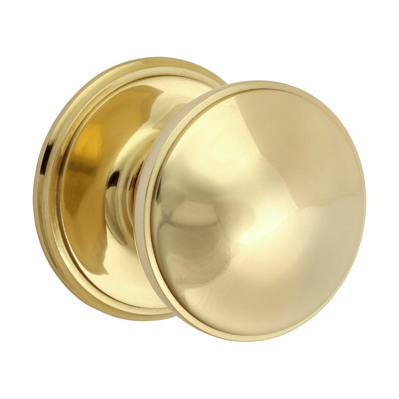 Centre Door Knob – Polished Brass