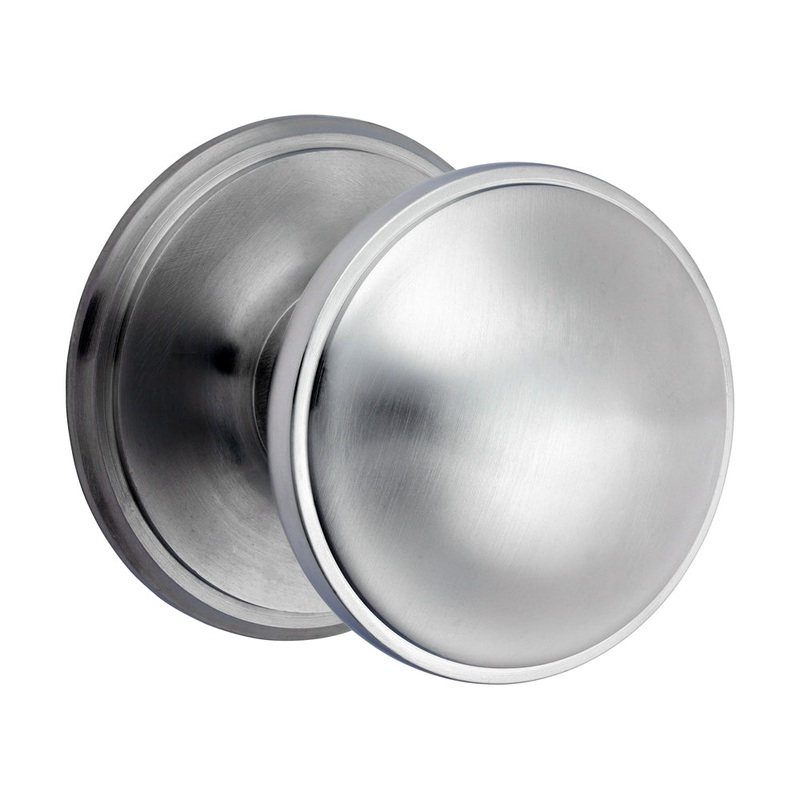 Centre Door Knob – Satin Chrome