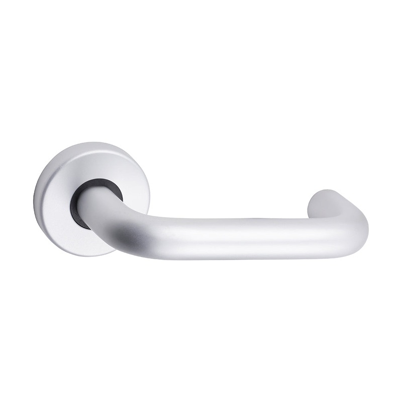 Contractors Lever On Rose Set – Satin Anodised Aluminium
