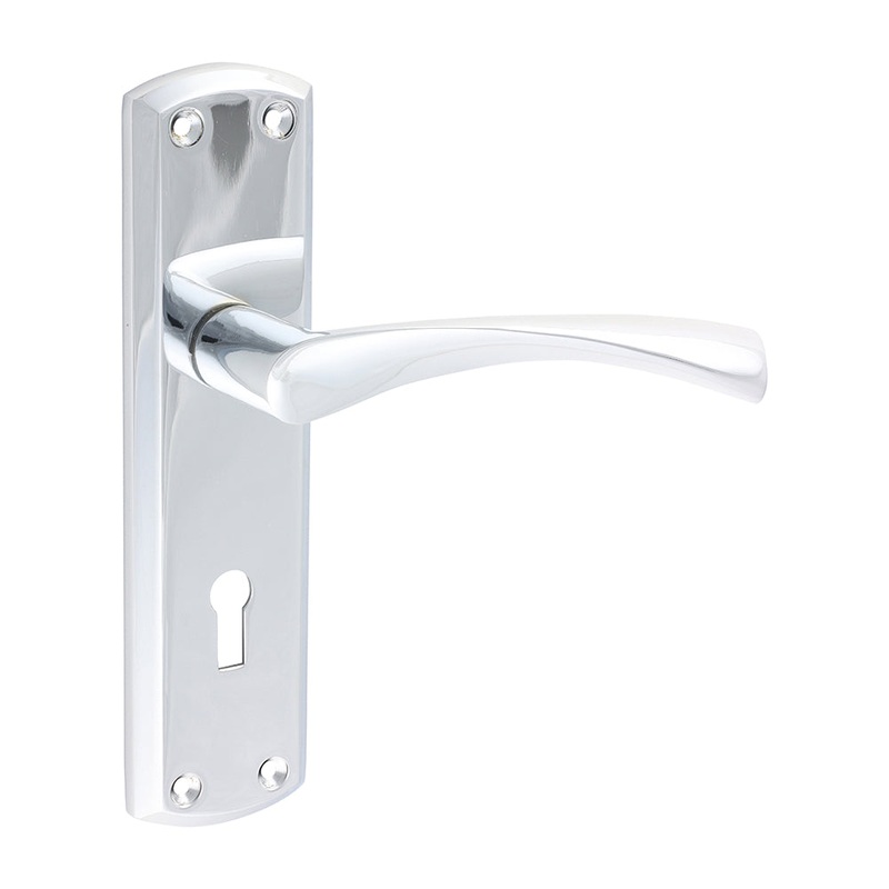 Zeta Lock Handles  – Polished Chrome