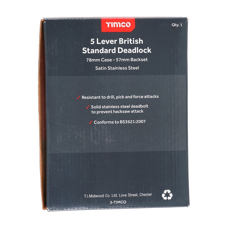 5-lever-british-standard-deadlock-stainless-steel-satin_1 5 Lever British Standard Deadlock – Stainless Steel – Satin