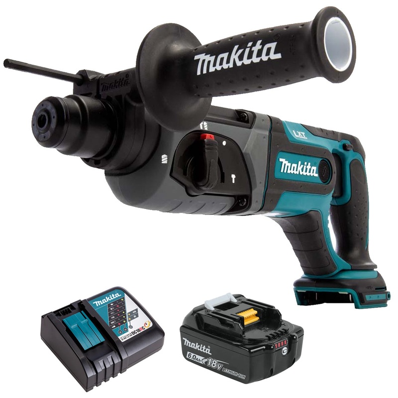 Makita DHR241Z 18V LXT SDS+ Rotary Hammer Drill with 1 x 6.0Ah Battery & Charger
