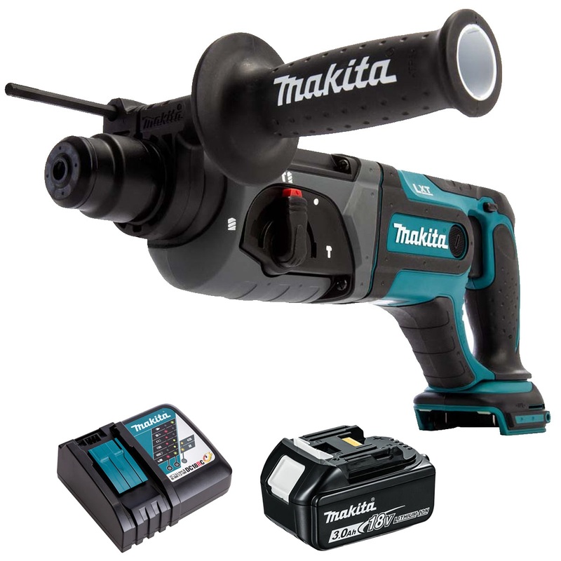 Makita DHR241Z 18V LXT SDS+ Rotary Hammer Drill with 1 x 3.0Ah Battery & Charger