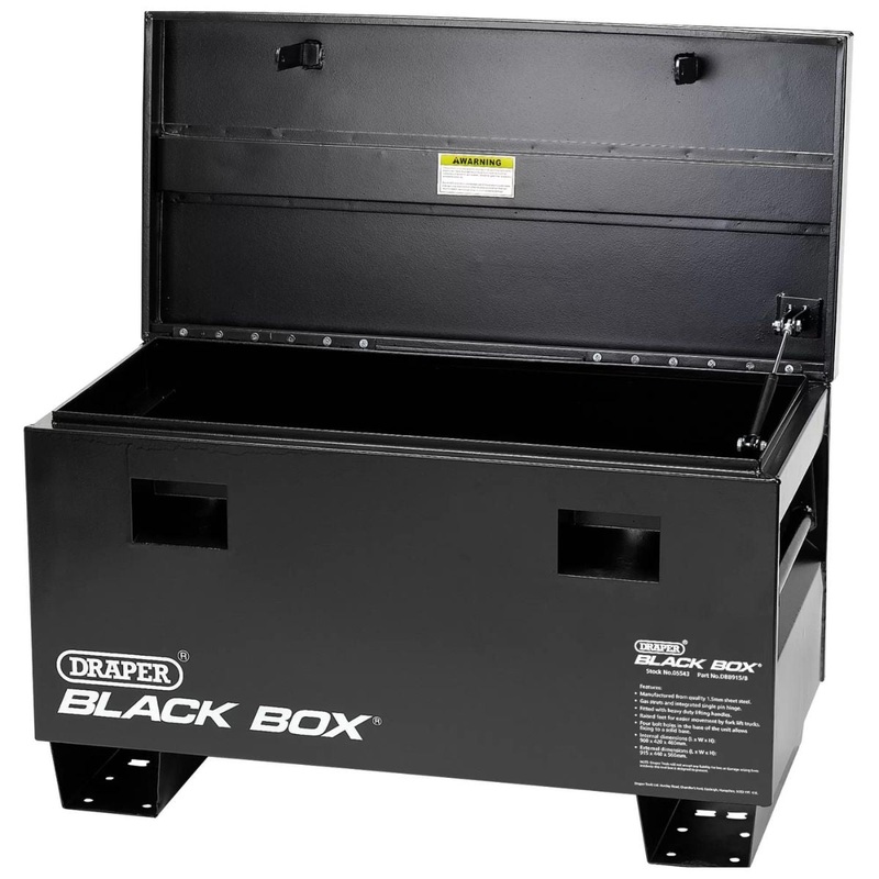 Draper DBB915/B Black Box Contractor’s Secure Storage Box 05543