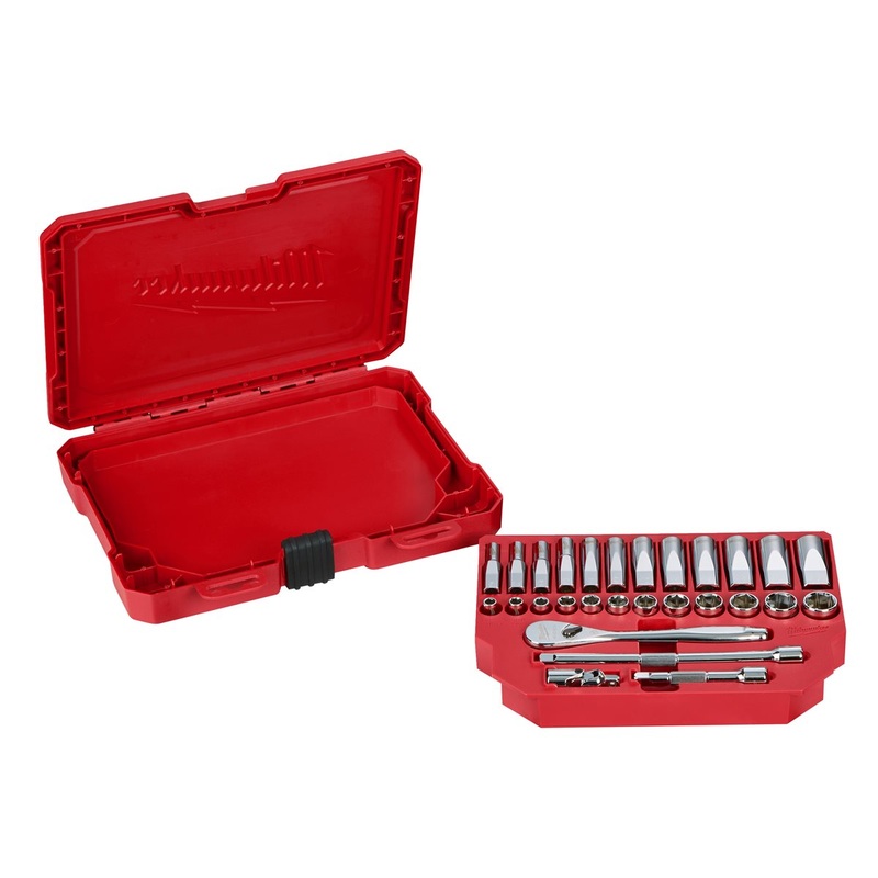 milwaukee-1-4-drive-ratchet-metric-socket-set-28-piece-in-case-4932464943_1 Milwaukee 1/4 Drive Ratchet & Metric Socket Set 28 Piece in Case 4932464943