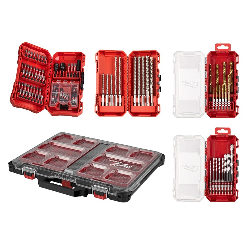 Milwaukee 98 Piece PACKOUT Drill Bit & Impact Bit Accessory Set 4932499760